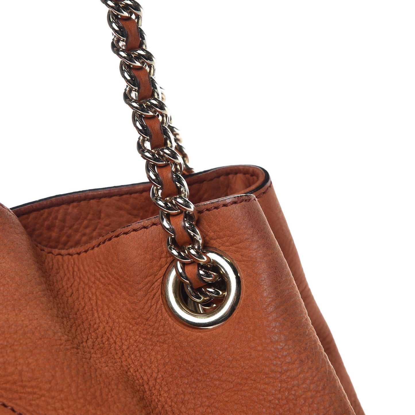 Vitello Range Medium Soho Chain Shoulder Bag Old Whisky