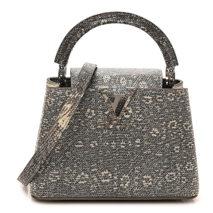 Louis Vuitton Lizard Mini Capucines Argento 1 of 9