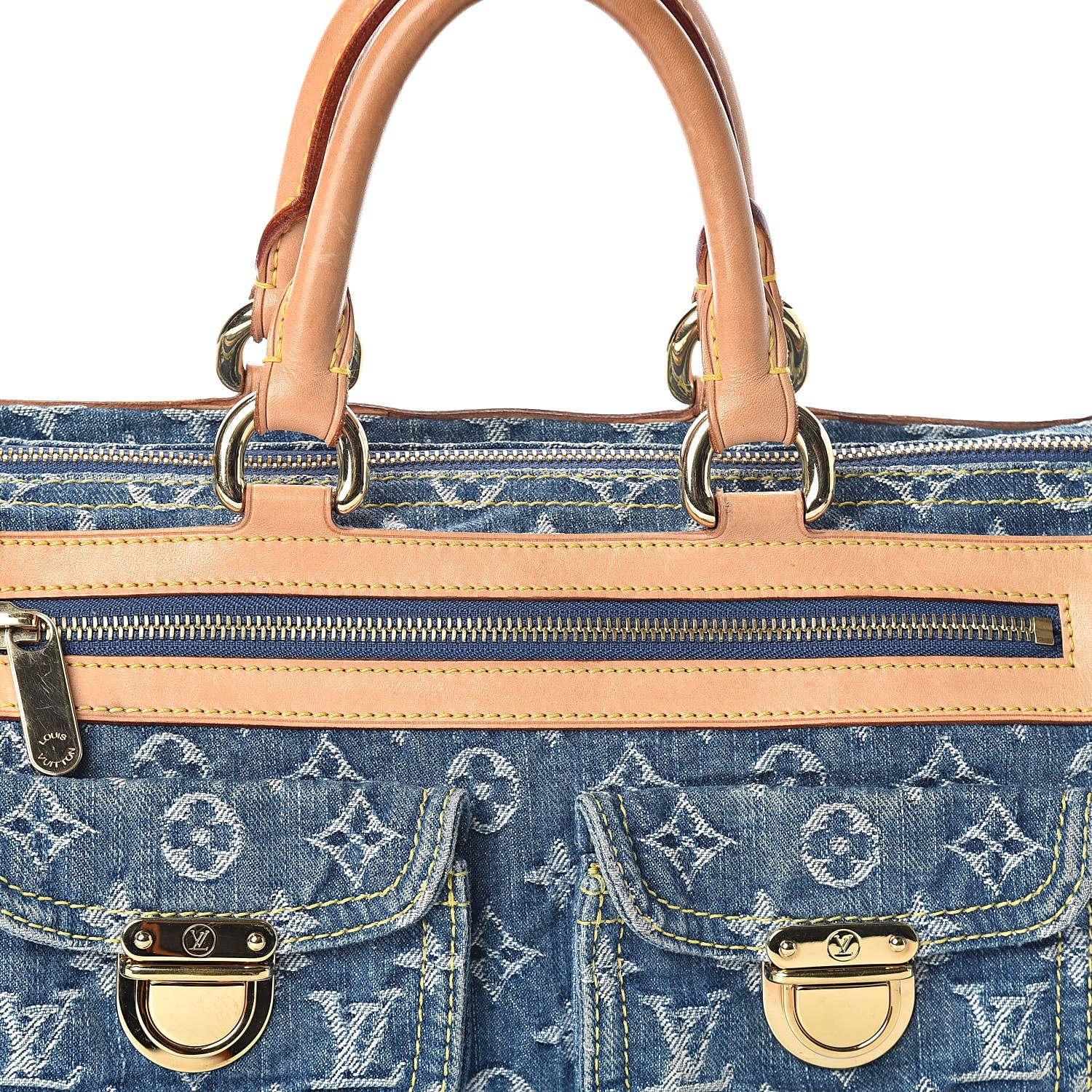 Louis Vuitton Monogram Denim Neo Speedy Blue 7 of 9