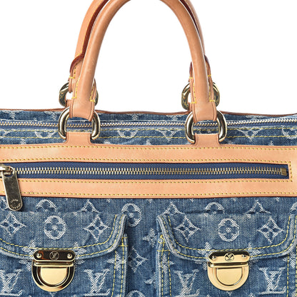 Louis Vuitton Monogram Denim Neo Speedy Blue 7 of 9
