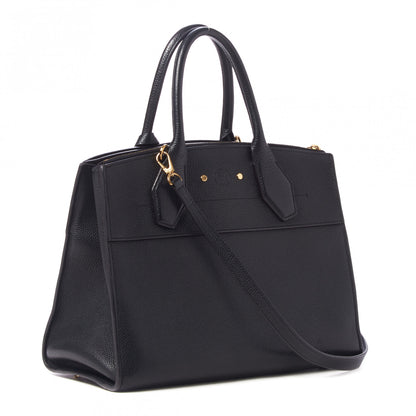 Louis Vuitton Taurillon City Steamer MM Black 3 of 8
