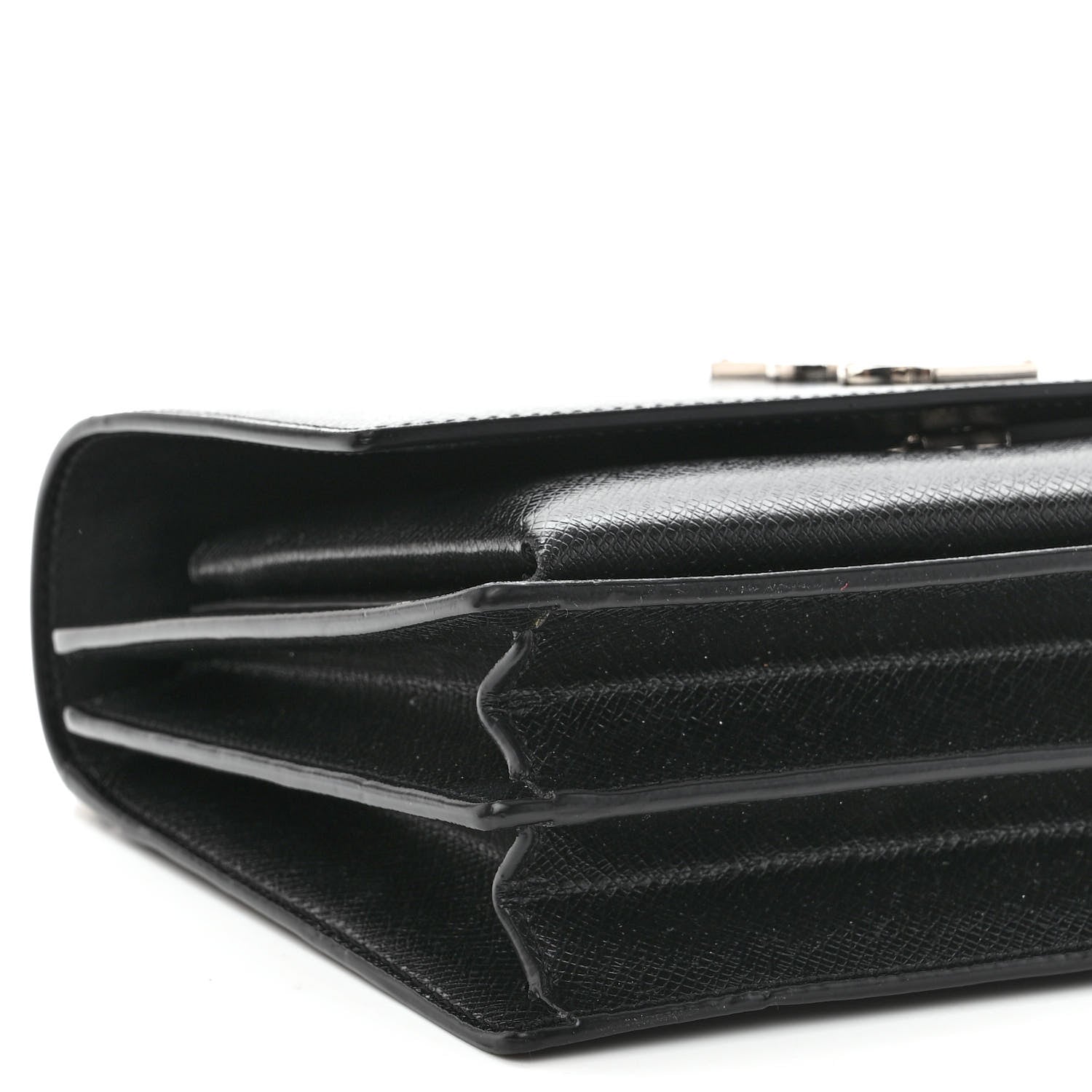 Saint Laurent Calfskin Medium Monogram Sunset Black 8 of 9