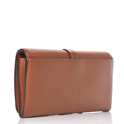 Chloe Calfskin Alphabet Long Wallet Brown 3 of 12