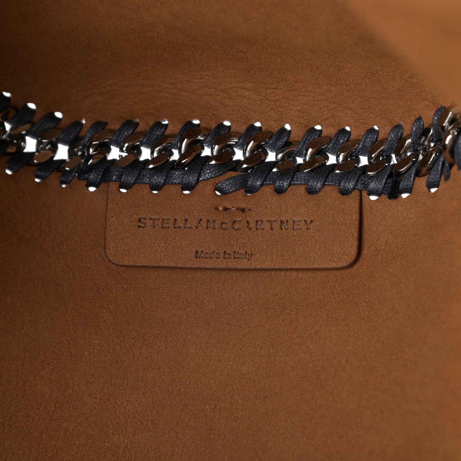 Stella McCartney Shaggy Deer Falabella Reversible Tote Navy Camel 7 of 10