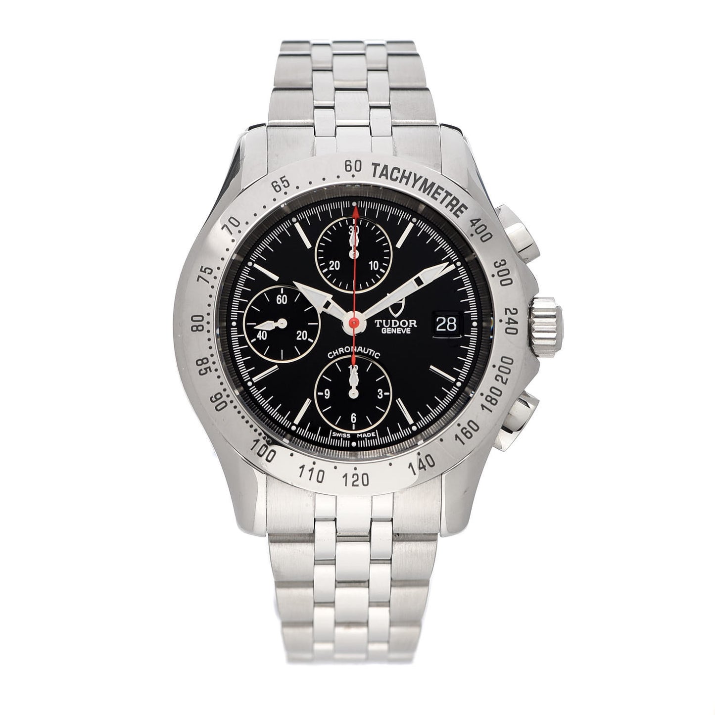 Stainless Steel 41mm Chronoautic Automatic Watch Black 79380P