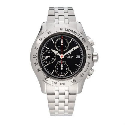 TUDOR Stainless Steel 41mm Chronoautic Automatic Watch Black 79380P 1 of 6