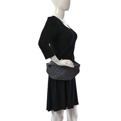 Louis Vuitton Calfskin Monogram Shadow Discovery Bumbag PM Gray 2 of 8