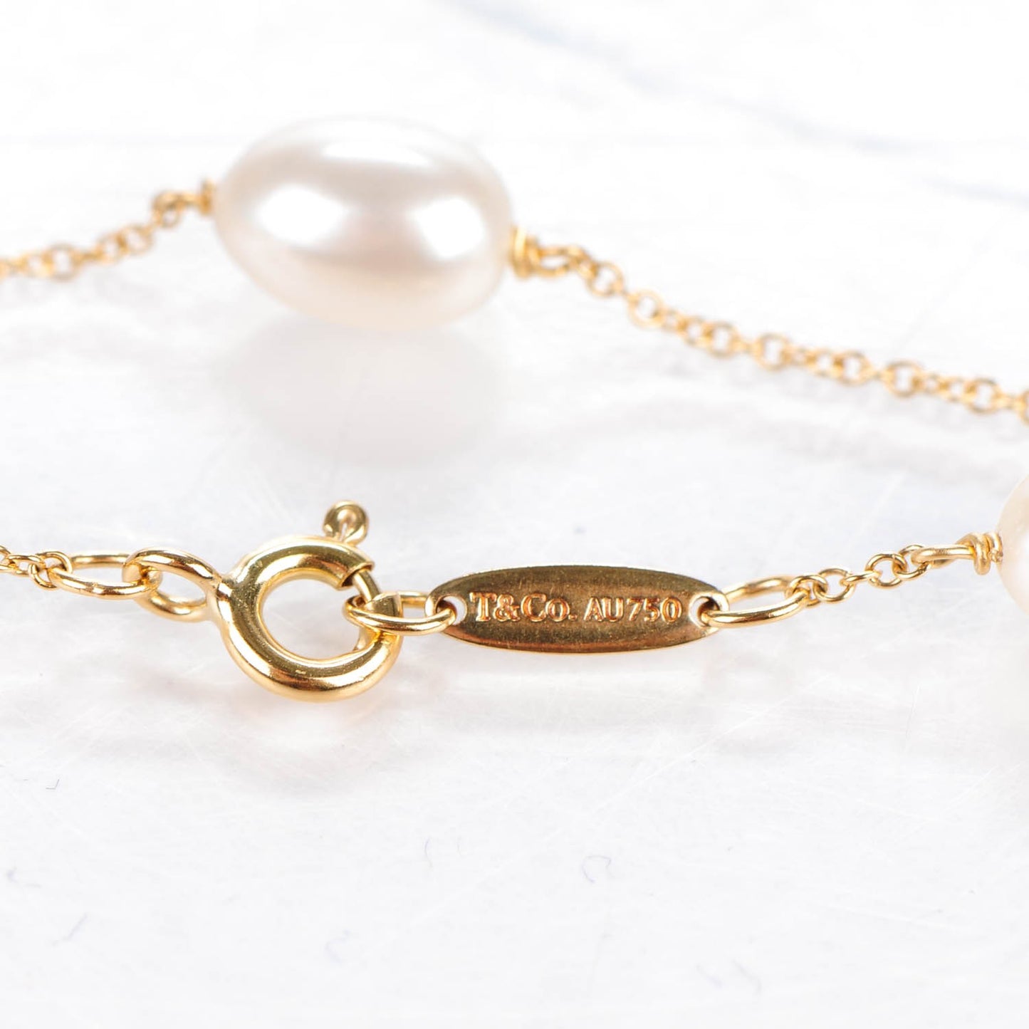 18K Yellow Gold Pearl 6-6.5mm Elsa Peretti Pearls By The Yard Bracelet