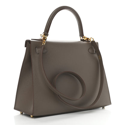 Hermes Epsom Kelly Sellier 28 Etain 3 of 11
