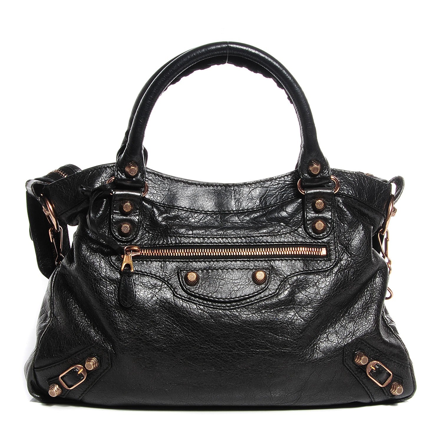 Balenciaga Agneau Giant 12 Rose Gold Hardware Town Black 1 of 12