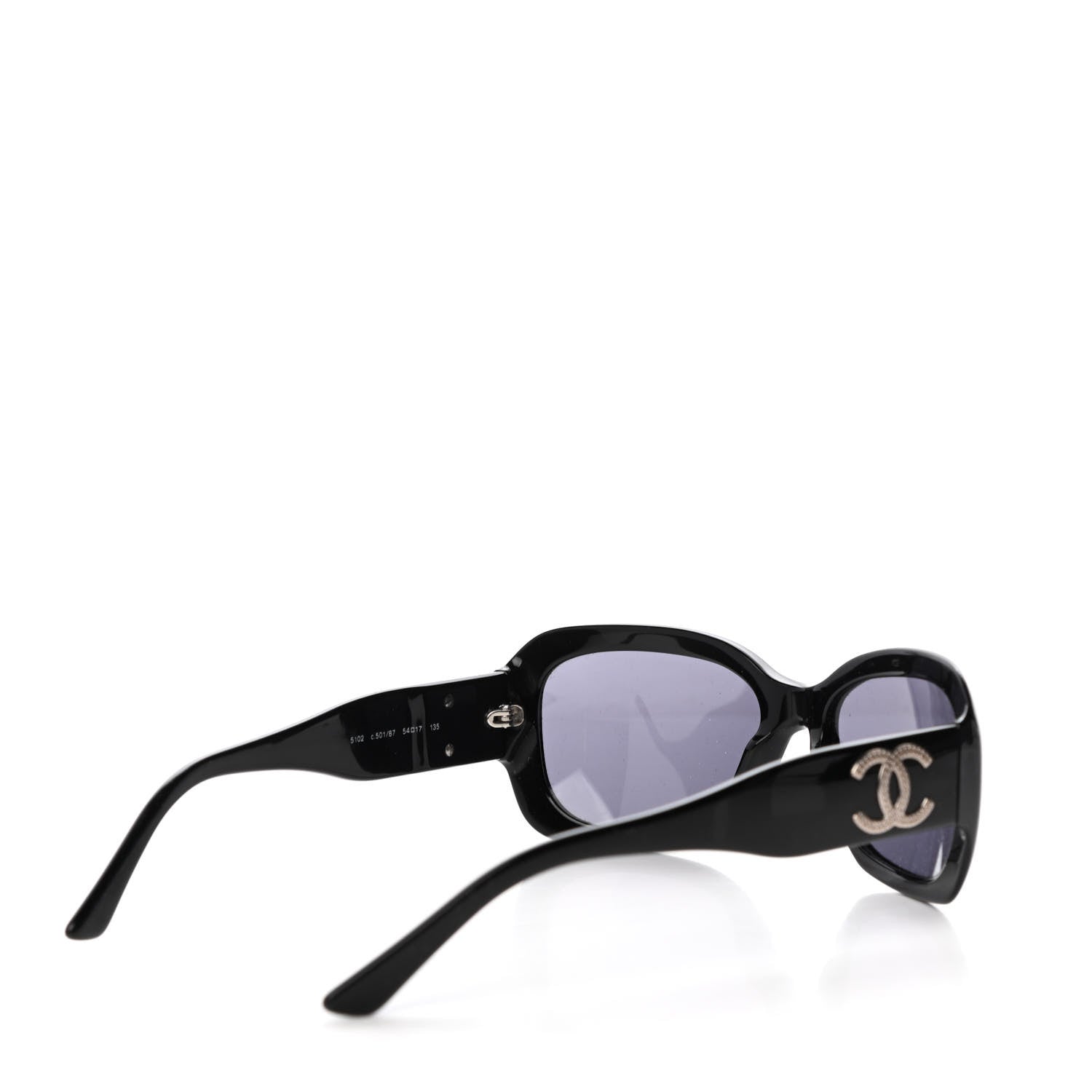 Chanel CC Sunglasses 5102 Black 4 of 8