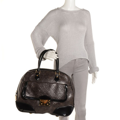 Louis Vuitton Monogram Embossed Cuir Alizee Grey 2 of 7