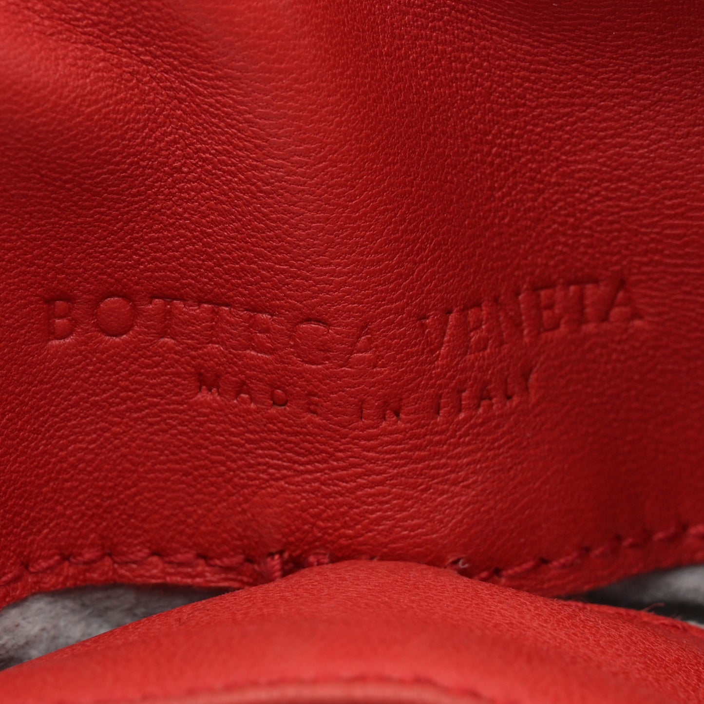 Nappa Intrecciato Ball Hobo Cardinal