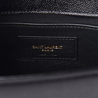 Saint Laurent Grain De Poudre Small Monogram Kate Satchel Black 6 of 10