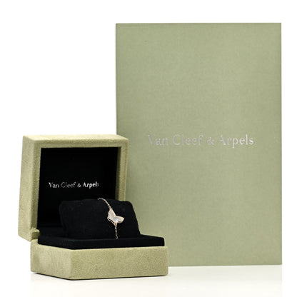 Van Cleef & Arpels 18K Yellow Gold Mother of Pearl Sweet Alhambra Butterfly Bracelet 5 of 5
