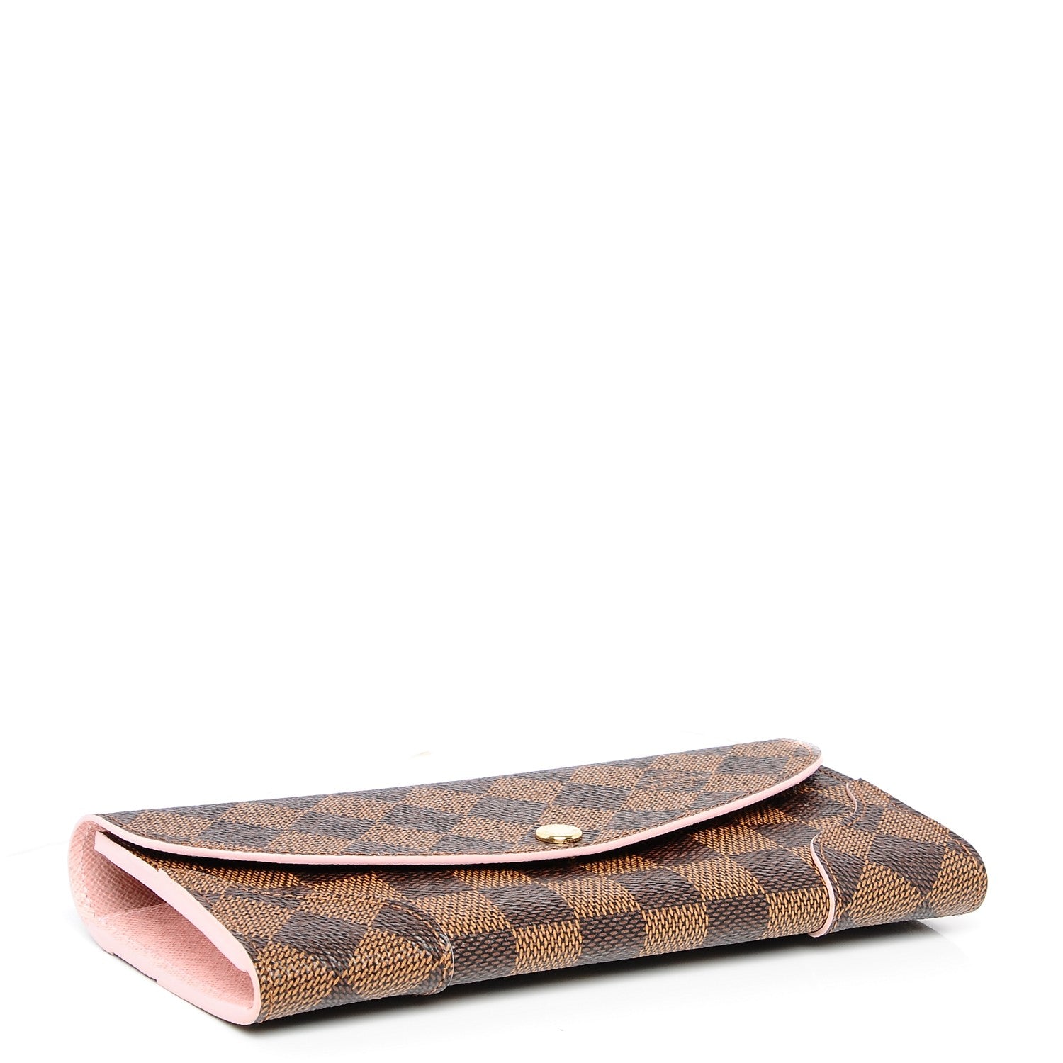 Louis Vuitton Damier Ebene Caissa Wallet Rose Ballerine 4 of 6