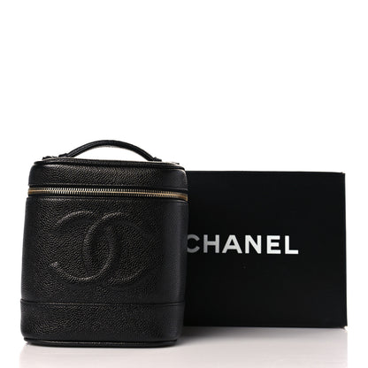 Chanel Caviar Cosmetic Vanity Bag Black 10 of 10