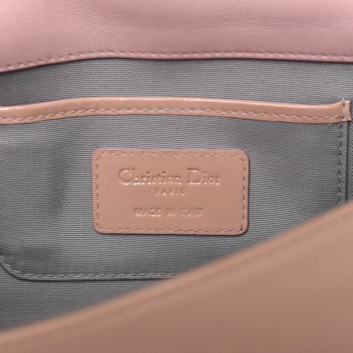 Christian Dior Patent Cannage Lady Dior Convertible Clutch Light Pink 8 of 11