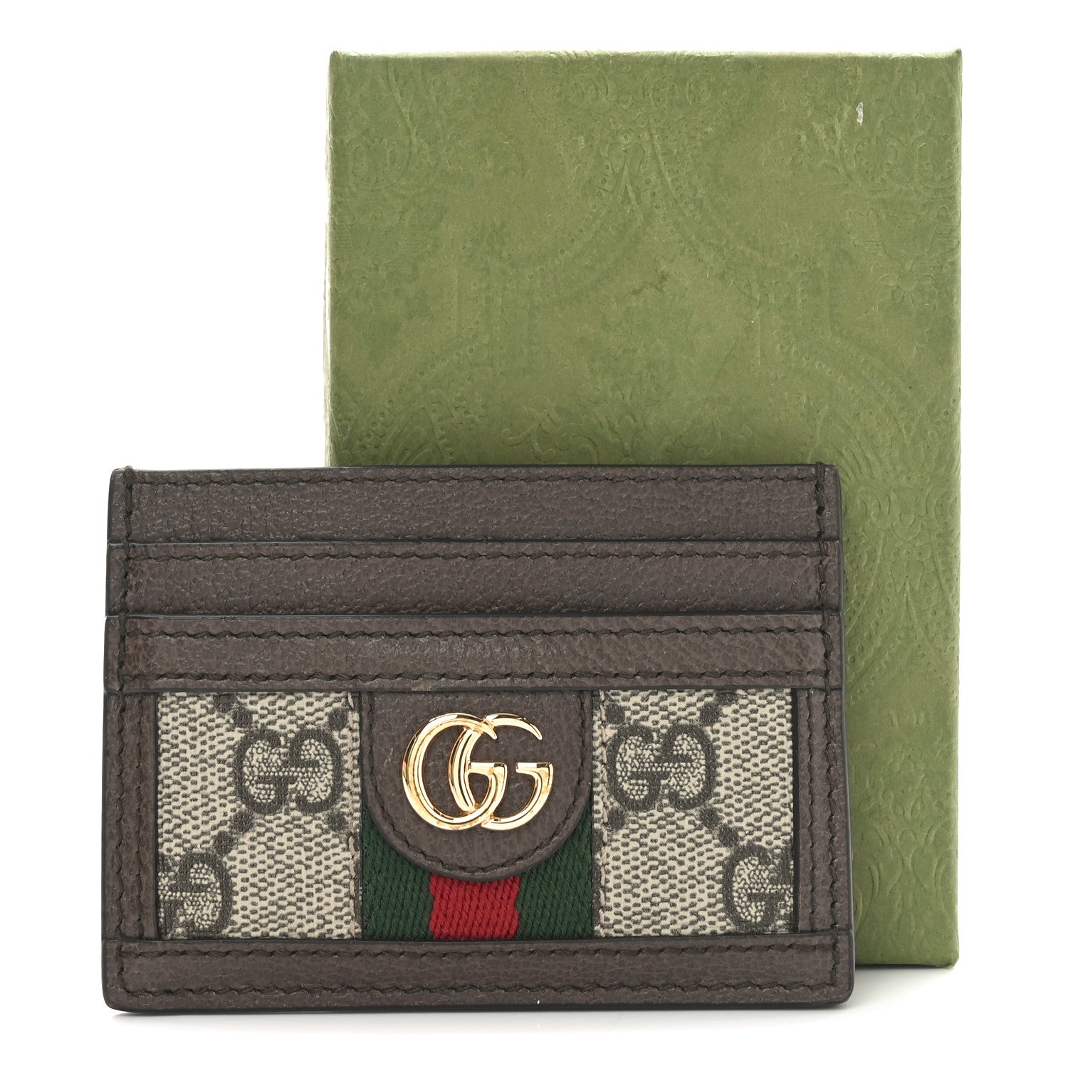 Gucci GG Supreme Monogram Ophidia Card Holder Brown 7 of 7