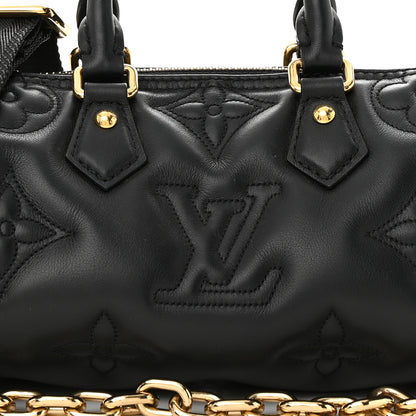 Louis Vuitton Calfskin Bubblegram Papillon BB Black 7 of 9