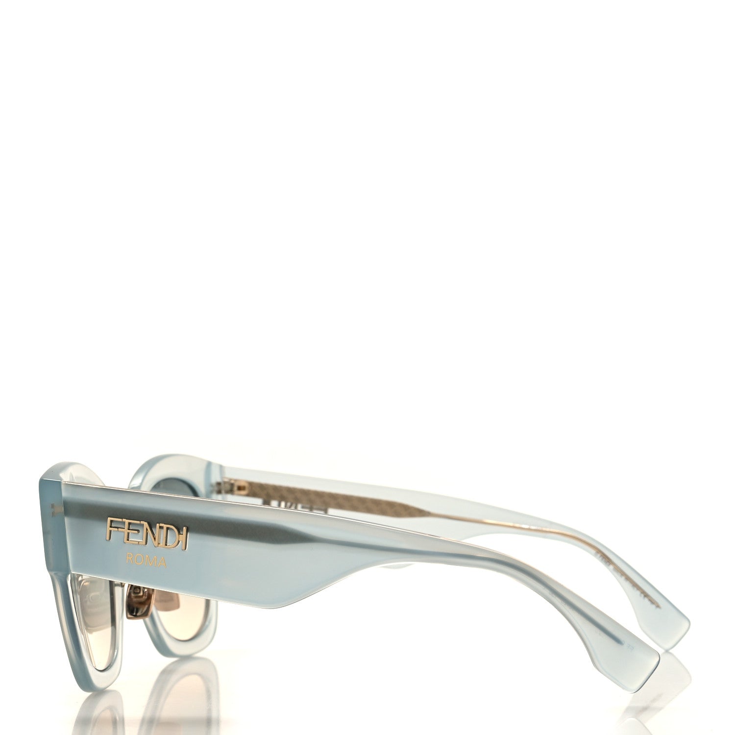 Fendi Acetate Fendi Square Sunglasses FF 0458/G/S Light Blue 3 of 7