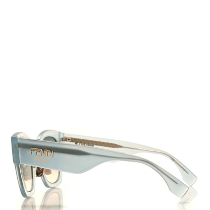 Fendi Acetate Fendi Square Sunglasses FF 0458/G/S Light Blue 3 of 7