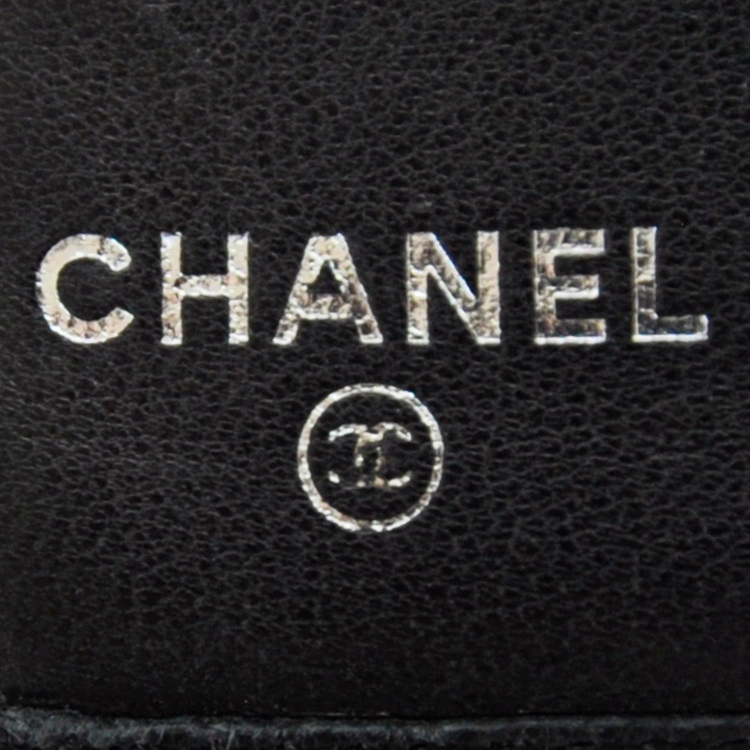 Chanel Lambskin Vertical Quilted Mademoiselle Yen Wallet Black 8 of 11