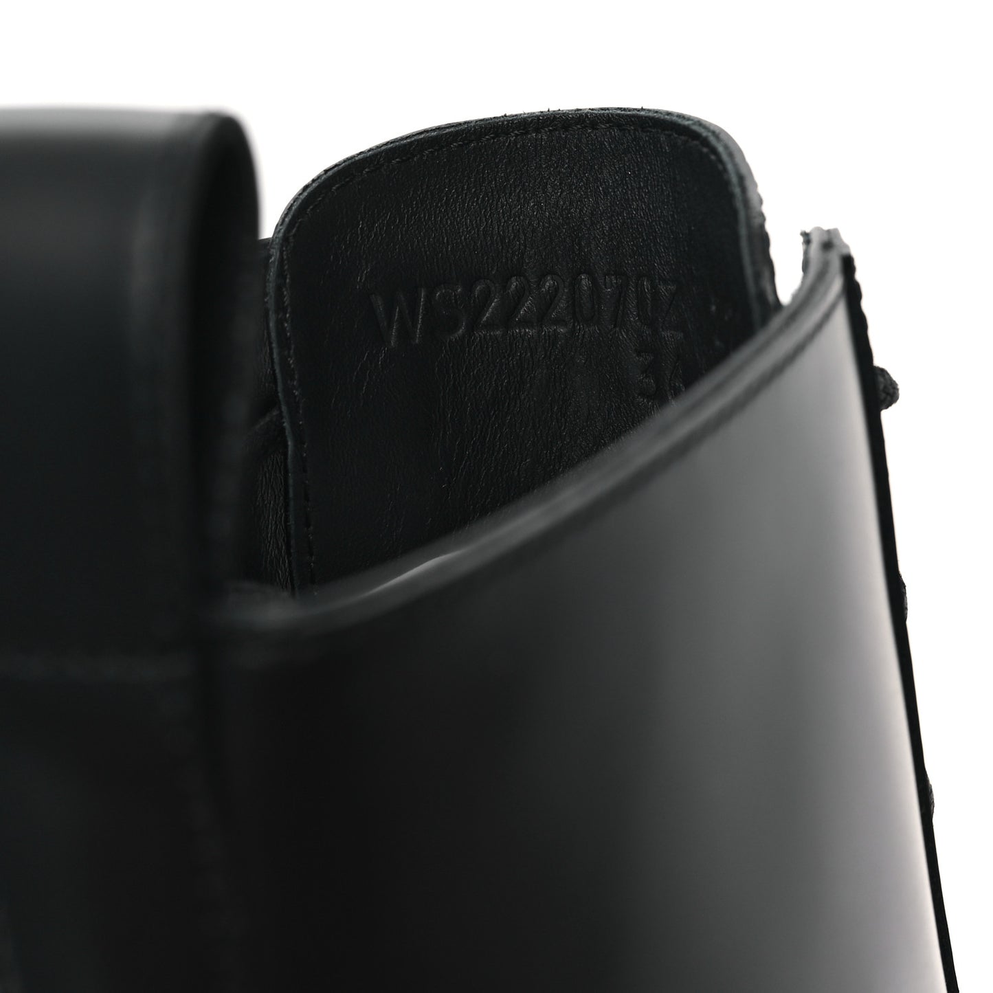 Glossed Calfskin Funk Ankle Boots 36 Black