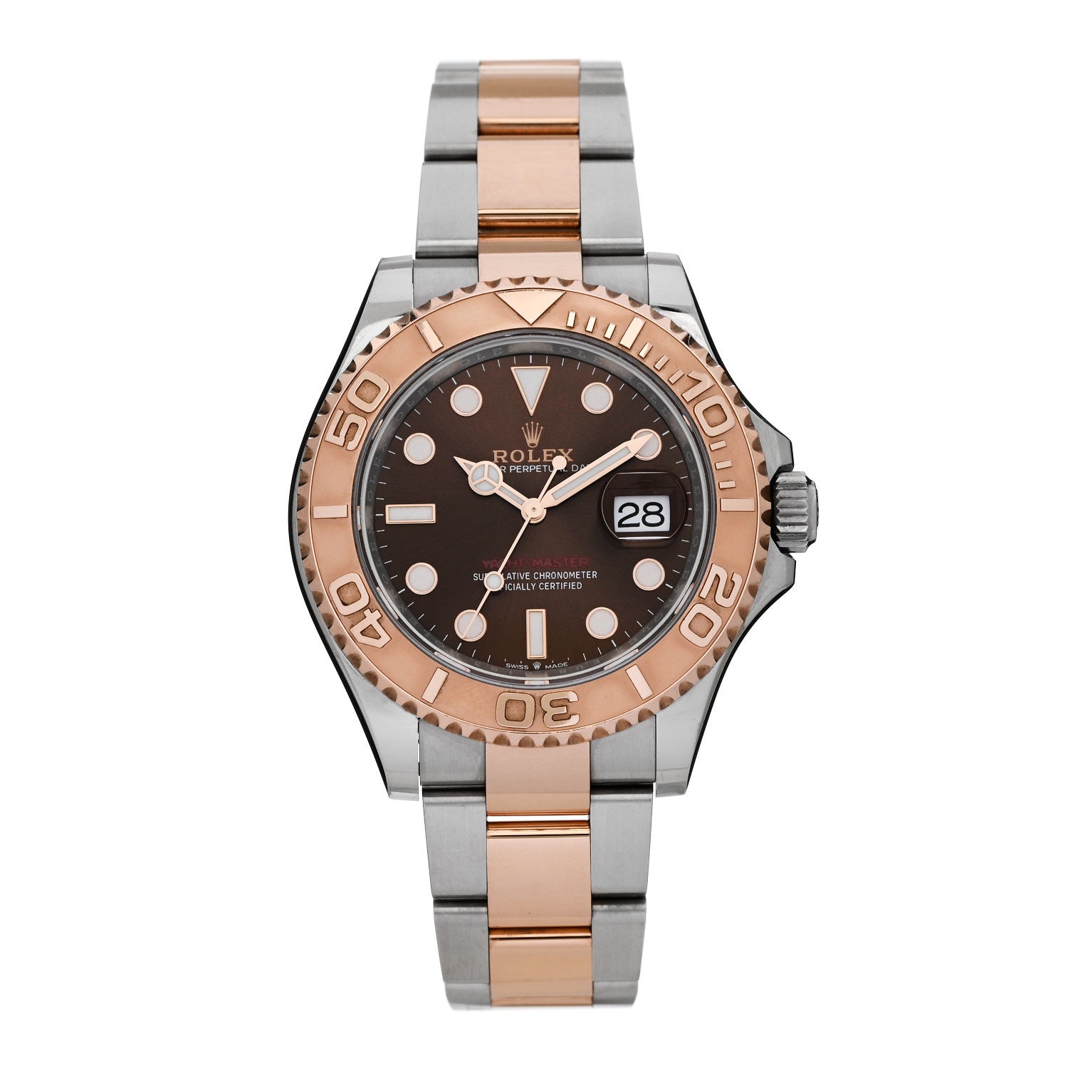 Rolex Stainless Steel 18K Everose Gold 40mm Yacht-Master Watch Chocolate 126621 1 of 5