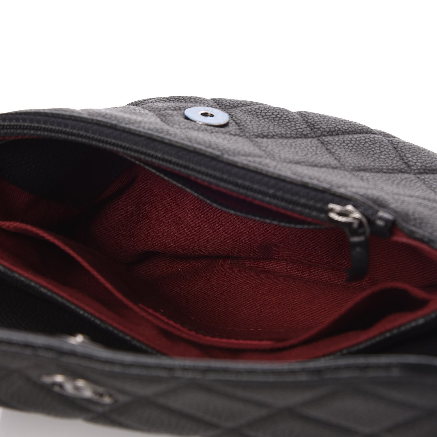 Caviar Quilted Crossbody Bag Black
