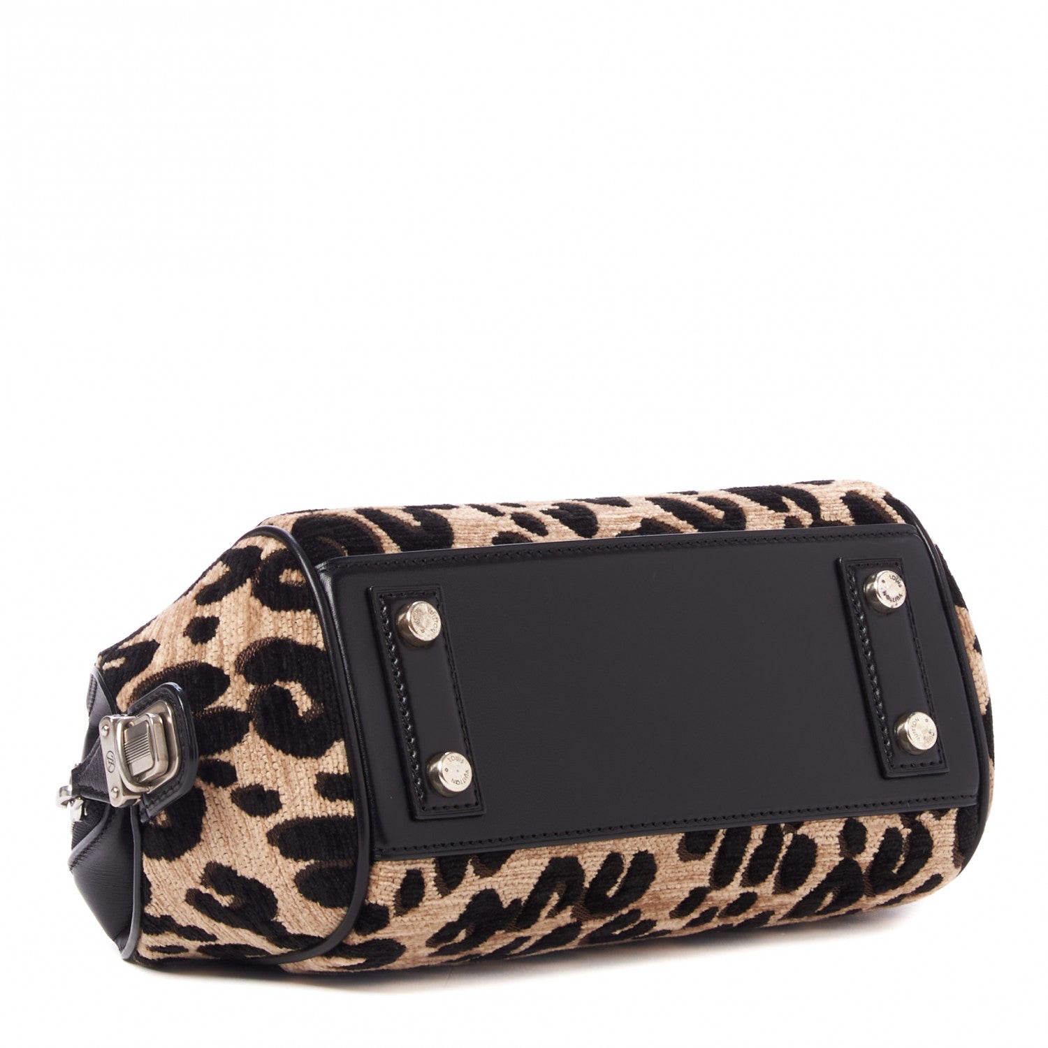Louis Vuitton Jacquard Velvet Leopard Print Stephen Sprouse Baby Bag 4 of 9