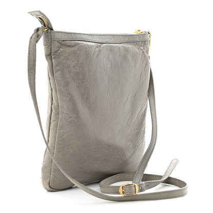 Balenciaga Agneau Giant 12 Gold Hardware Flat Crossbody Gris Pyrite 3 of 16