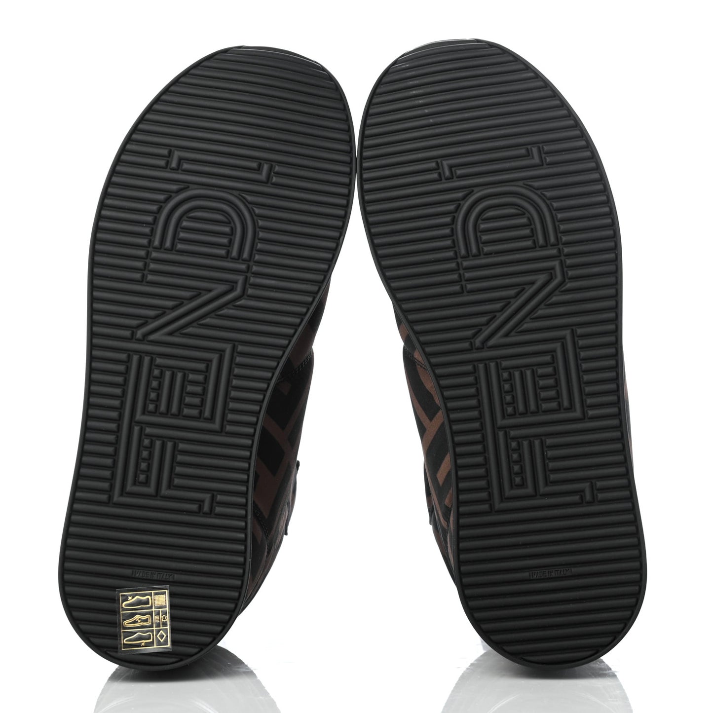 Nylon FF Reloaded High Top Sneakers 36 Tobacco Black