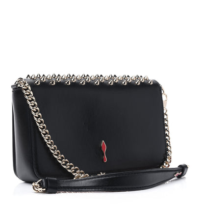 Christian Louboutin Calfskin Spiked Zoompouch Crossbody Black 3 of 14