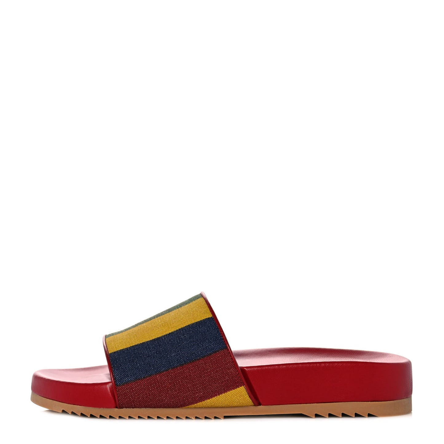 Canvas Marley Stripe Mens Slide Sandals 9 Multicolor