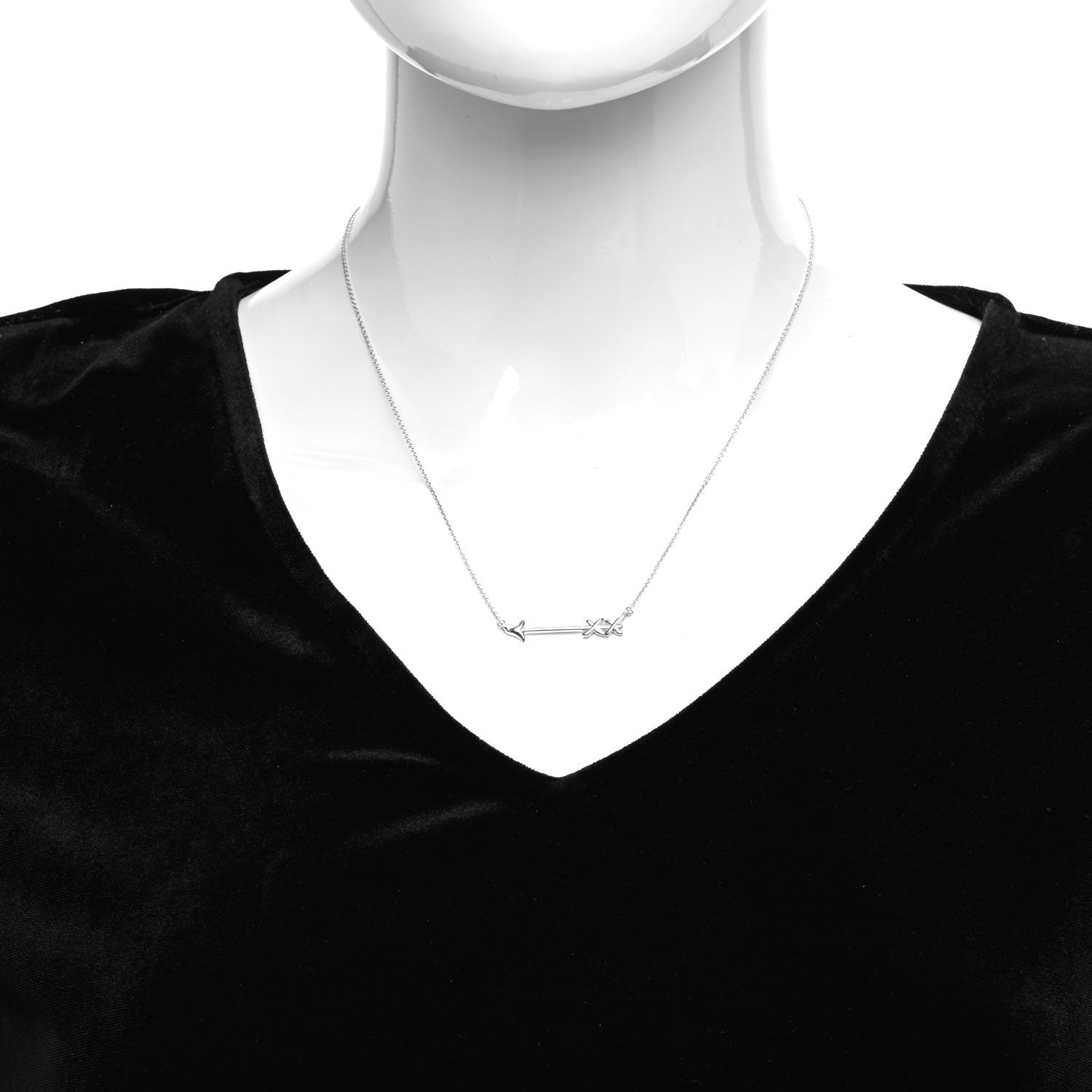 Tiffany Sterling Silver Paloma's Graffiti Arrow Pendant Necklace 2 of 5