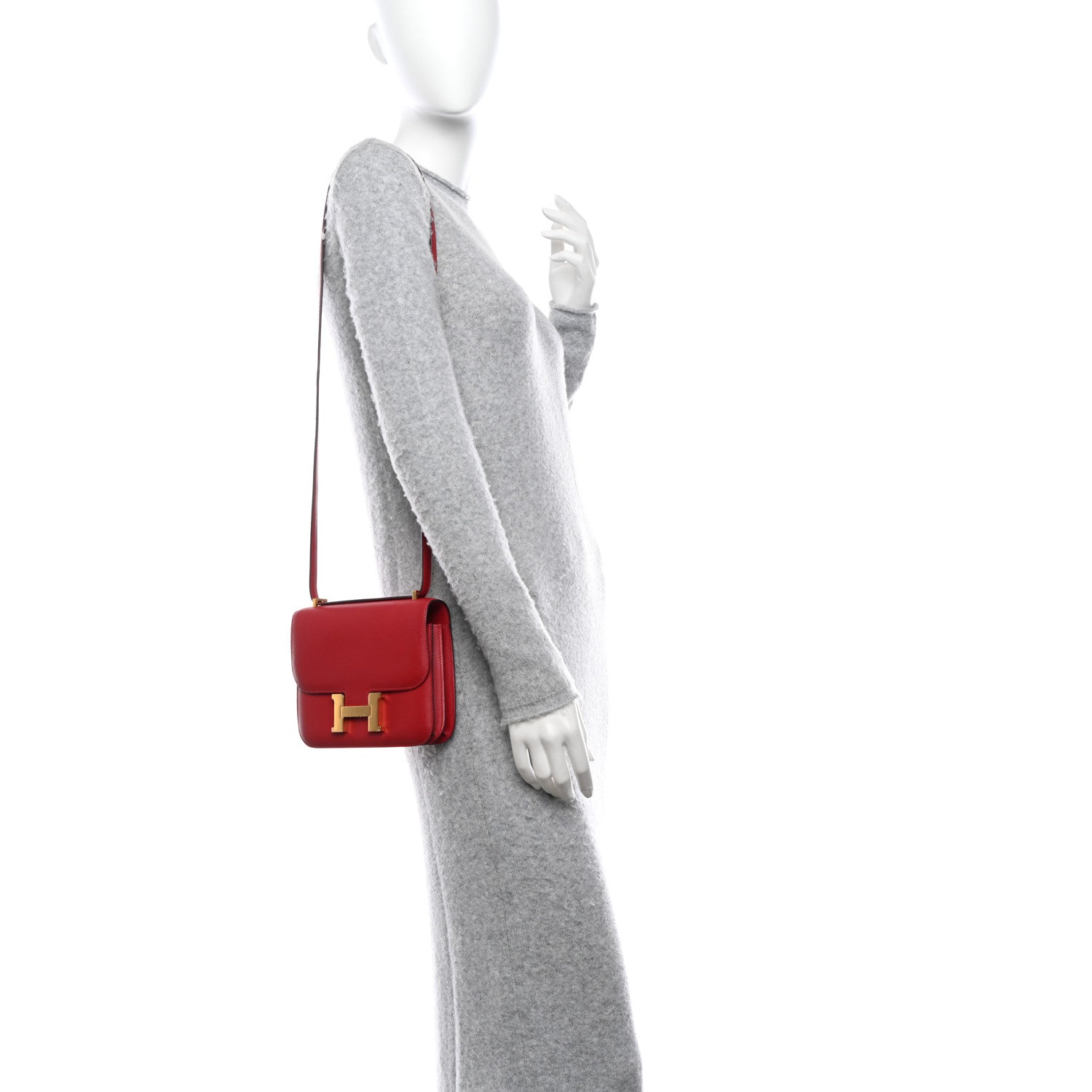 Hermes Evercolor Constance 18 Rouge Grenat 2 of 11