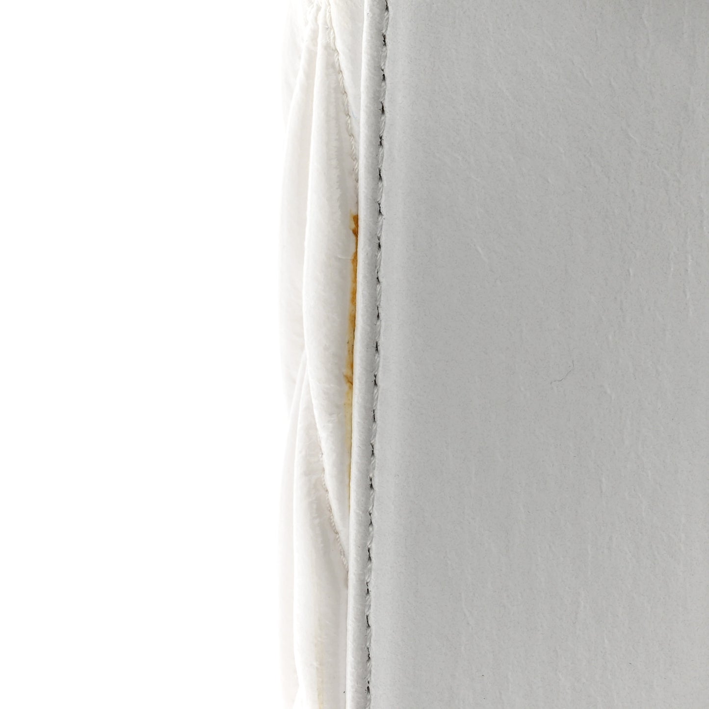Patent Matelasse Crossbody Bag White Black