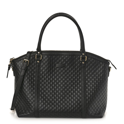 Gucci Soft Microguccissima Dome Satchel Black 1 of 10