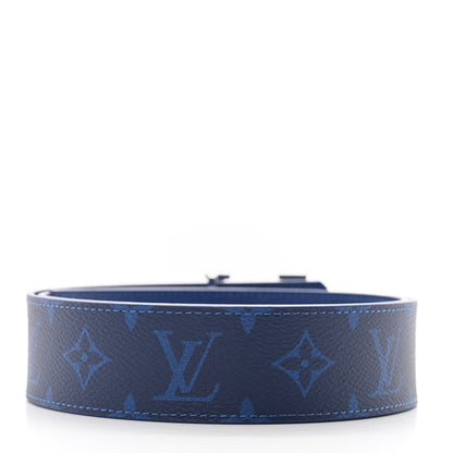 Louis Vuitton Monogram Taigarama 40mm Reversible LV Initiales Belt 90 36 Cobalt Blue 3 of 7