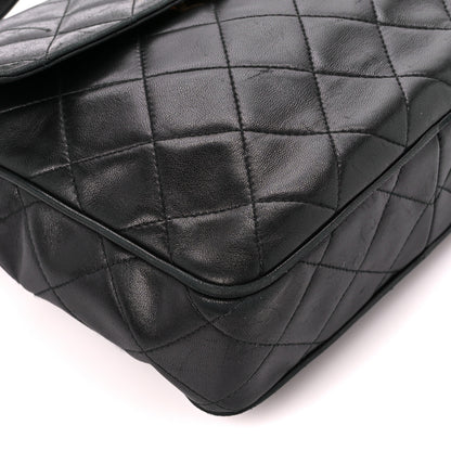 Chanel Lambskin Quilted Flap Camera Case Black 10 of 12