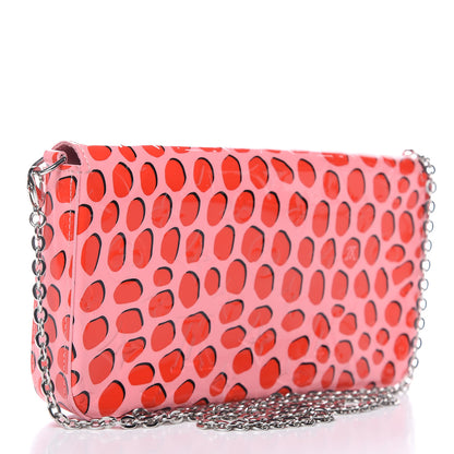 Louis Vuitton Vernis Jungle Dots Pochette Felicie Sugar Pink Poppy 4 of 12