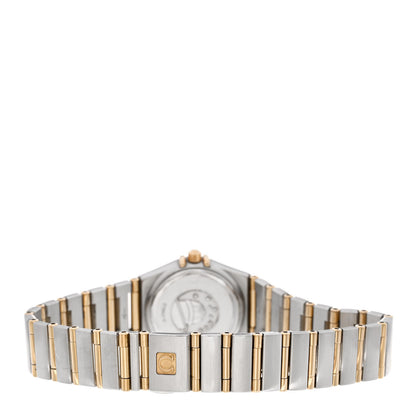 Omega Stainless Steel 18K Yellow Gold Diamond Bezel 22mm Constellation Quartz Watch Champagne 1267.15.00 3 of 5