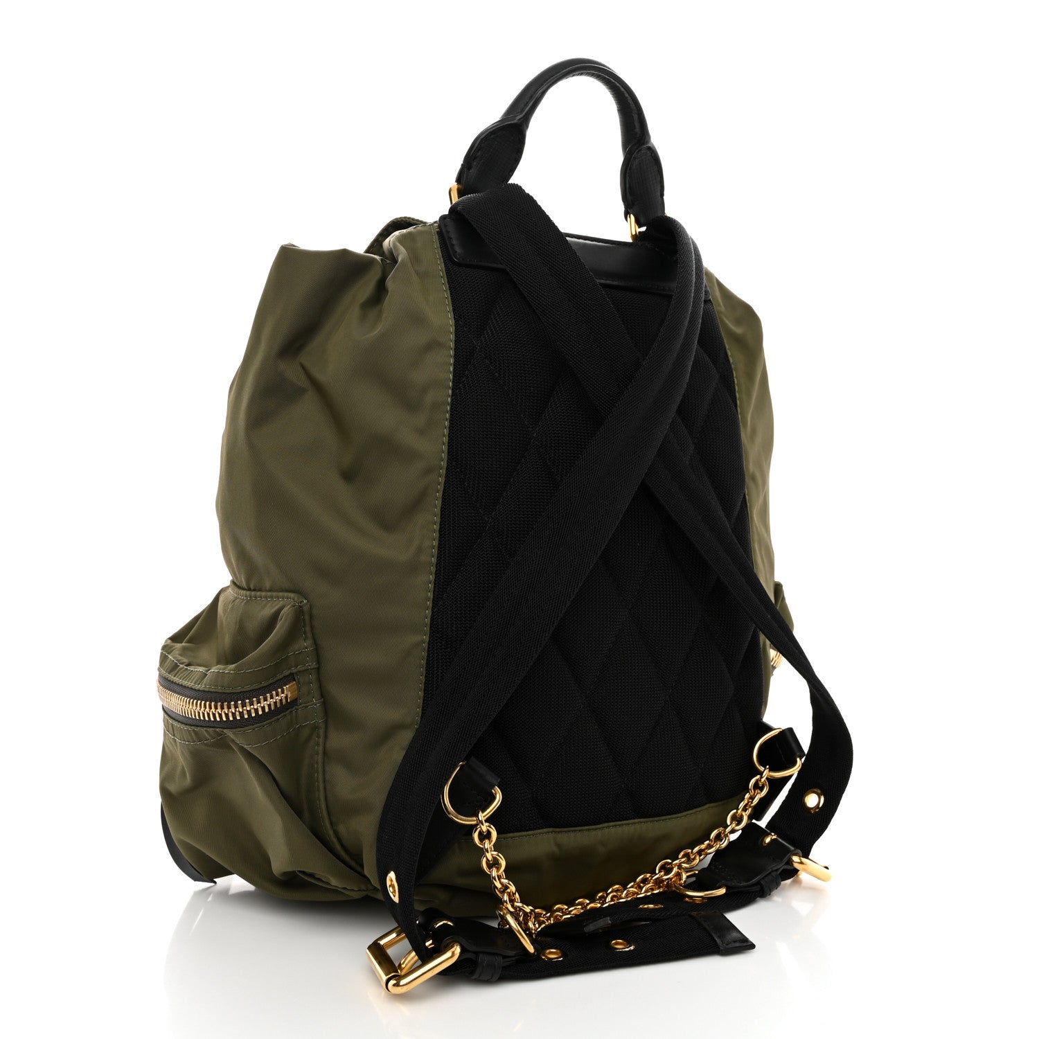 Burberry Nylon Medium Rucksack Backpack Green 3 of 8