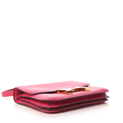 Hermes Chevre Mysore Constance 18 Rose Shocking 4 of 11
