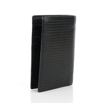 Fendi Lambskin Woven Bi-Fold Wallet Black 3 of 8