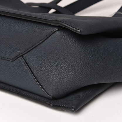 Celine Baby Grained Calfskin Medium Tri-Fold Bag Dark Sea 9 of 10