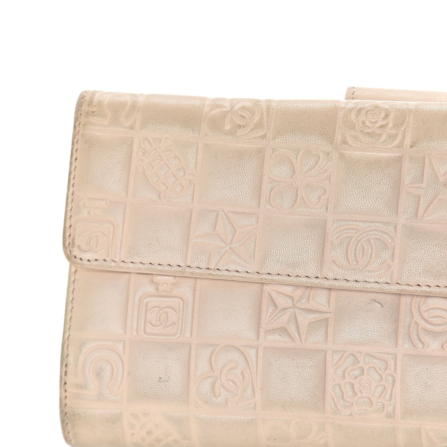 Lambskin Precious Symbols Wallet Beige