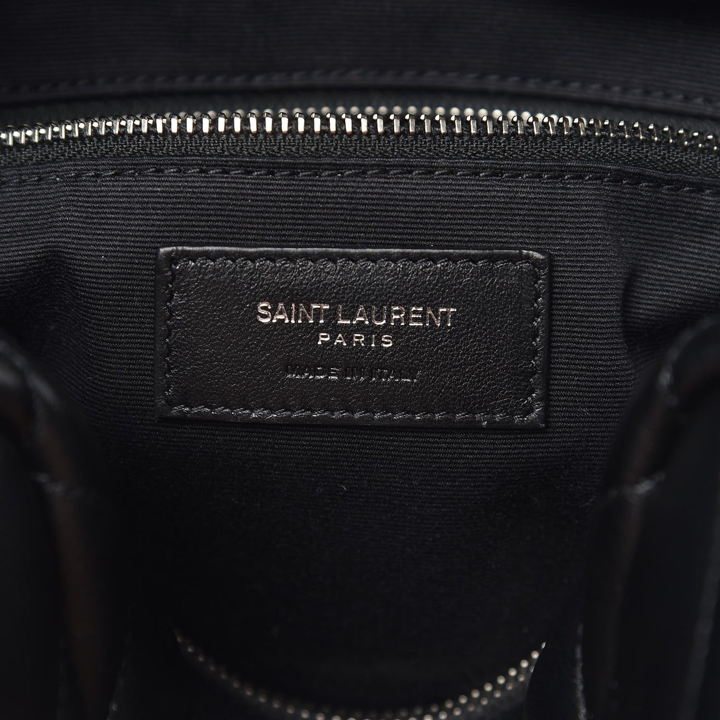 Calfskin Y Quilted Monogram Small Loulou Bowling Bag Black