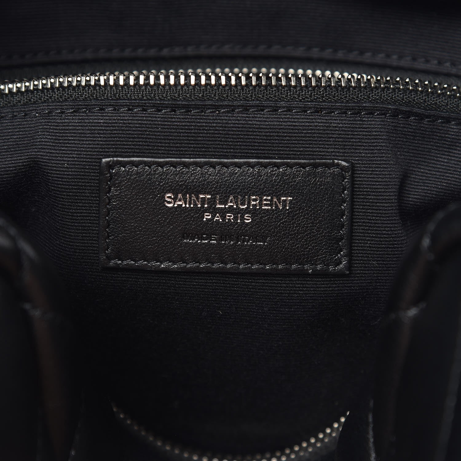 Saint Laurent Calfskin Y Quilted Monogram Small Loulou Bowling Bag Black 6 of 6